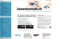 Desktop Screenshot of linsenkontakt.ch