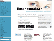 Tablet Screenshot of linsenkontakt.ch